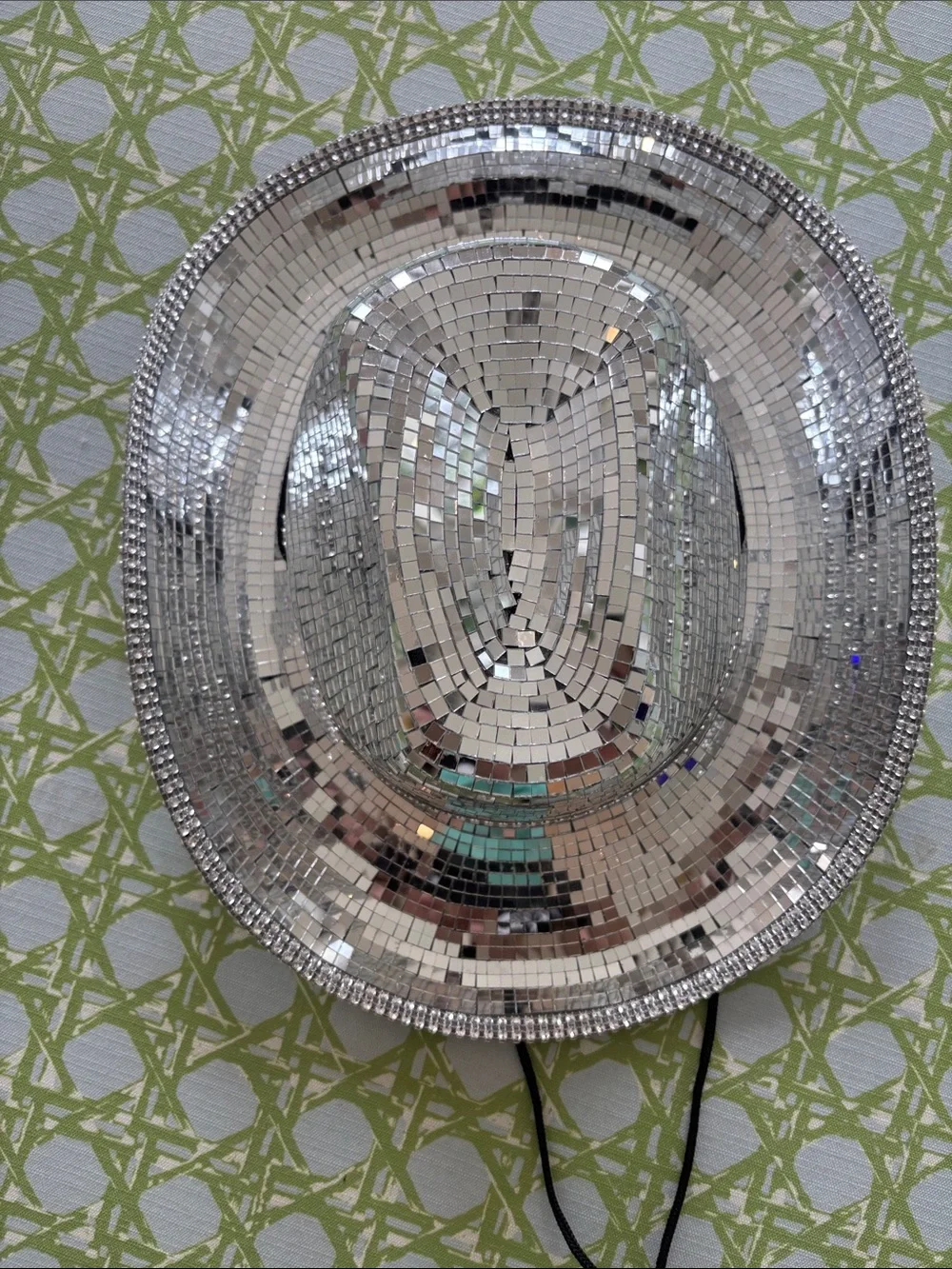 Silver Sequin Disco Cowboy Hat - Party Accessory